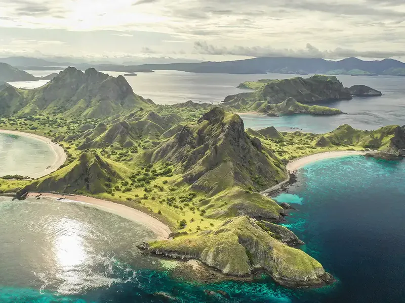 Komodo National Park from the air